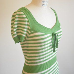 Striped knit top